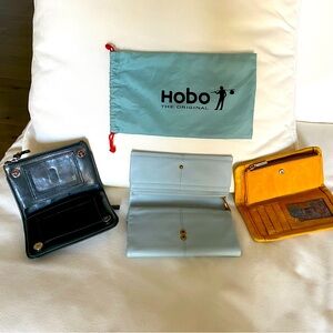 3 Hobo leather wallets
